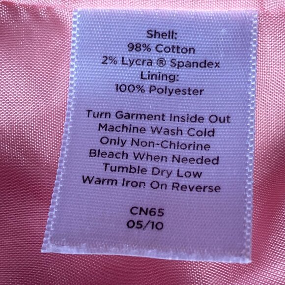 Talbots Corduroy Blazer Jacket Pink Ballet Girly Barbiecore Feminine Coquette -8 - Picture 12 of 14